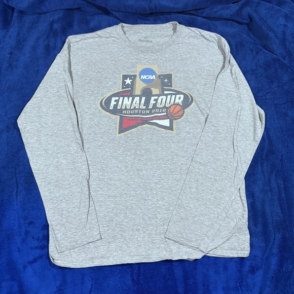NCAA Final Four Shirt Mens Large College Basketball Houston 2016 Long Sleeve - Picture 1 of 8